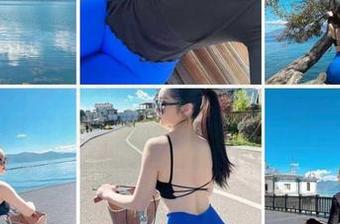微密圈 – 动起来的120斤的小王同学，校服写真好像连风都想偷瞧。