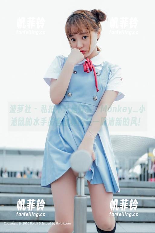 波萝社 - 私拍不只是好看，Monkey_小潘鼠的水手服套图真的是一股清新的风！
